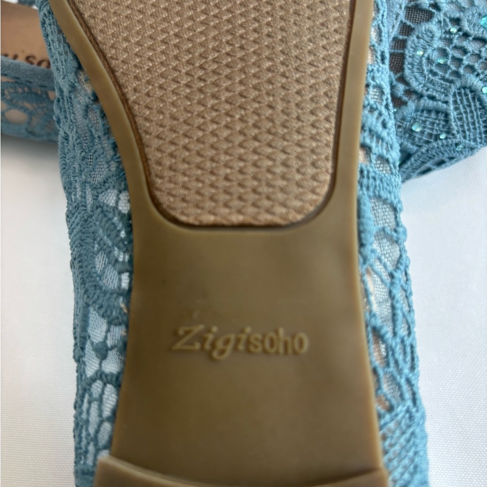 Zigi Soho  Women’s Blue Suede/Lace Size 7 Flats Shoes - Picture 7 of 7
